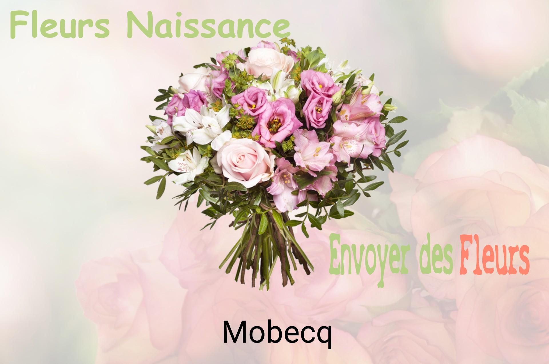 Bouquet de fleurs de naissance livré à Mobecq